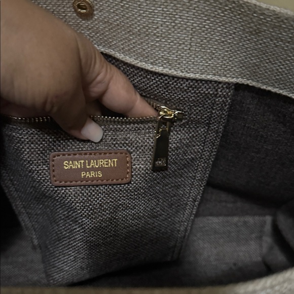 AAA Rive Gauche Beige and Brown Tote - Picture 5 of 7